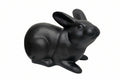 Black sitting bunny