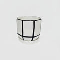 B/W CERAMIC POT SML