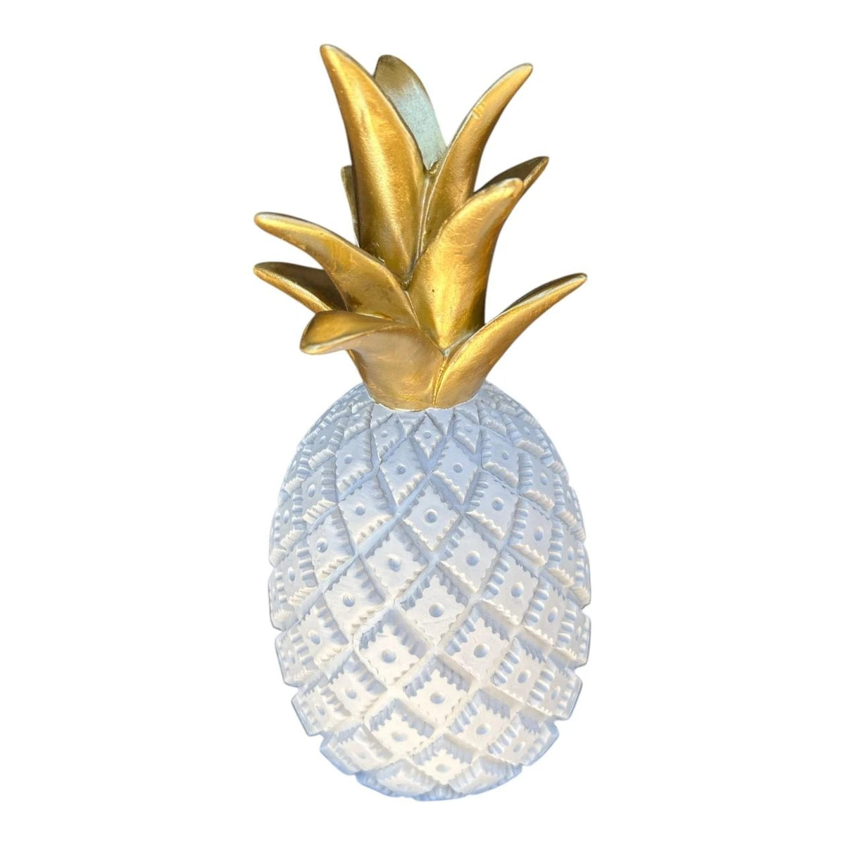 WHITE DÉCOR PINAPPLE SML
