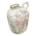 CERAMIC FLORAL VASE - PINK SML