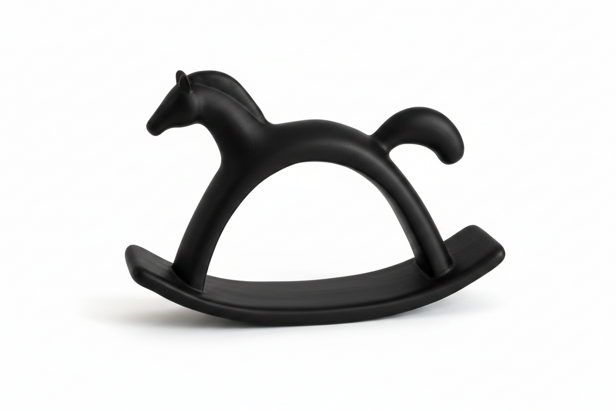 DÉCOR ROCKING BLACK PONY