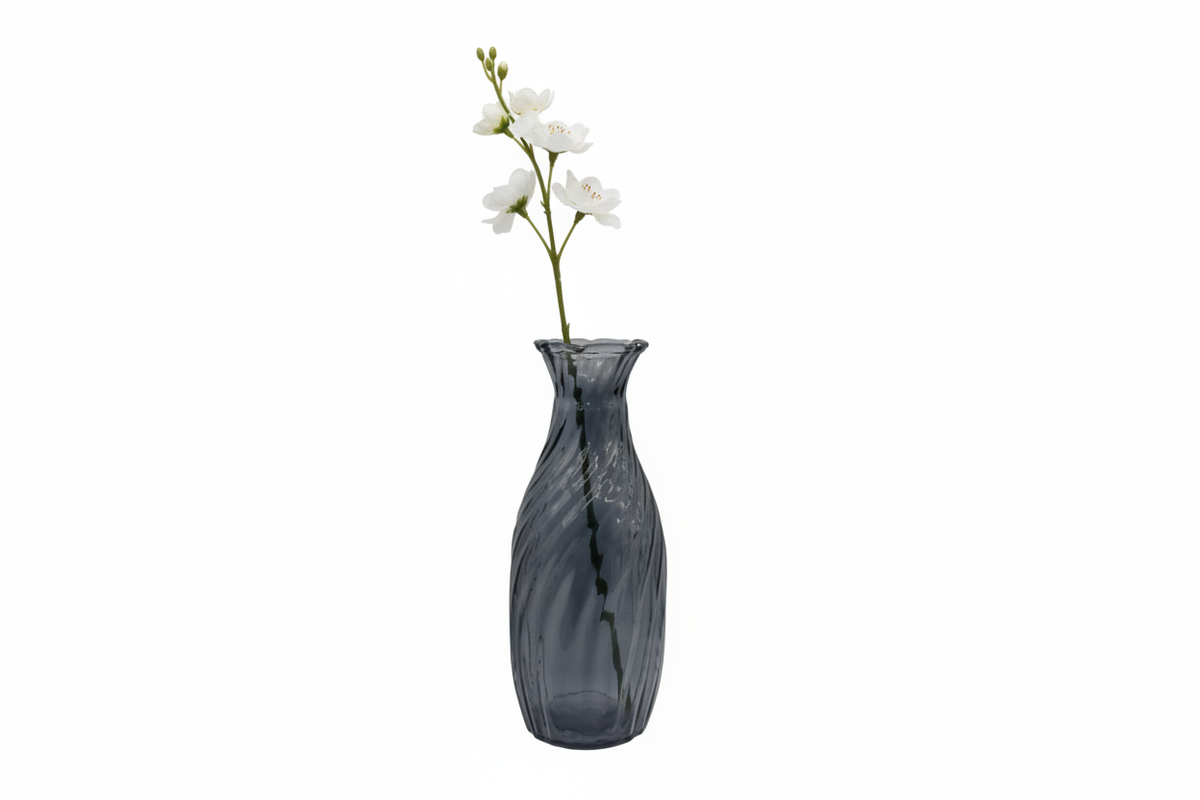FLOWER BUD GREY VASE