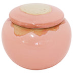 PINK CERAMIC JAR WITH LID